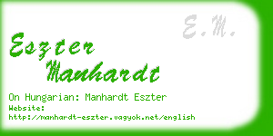 eszter manhardt business card